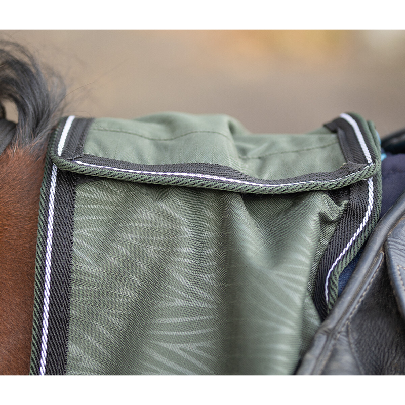 QHP Turnout Collection Fleece Lined Exercise Sheet - Botanista-3